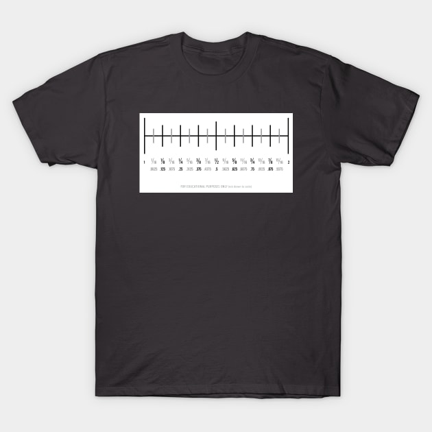 Ruler T-Shirt by ElizAlahverdianDesigns